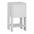 Ema Megapap melamine night-stand in white color 30x30x55cm.
