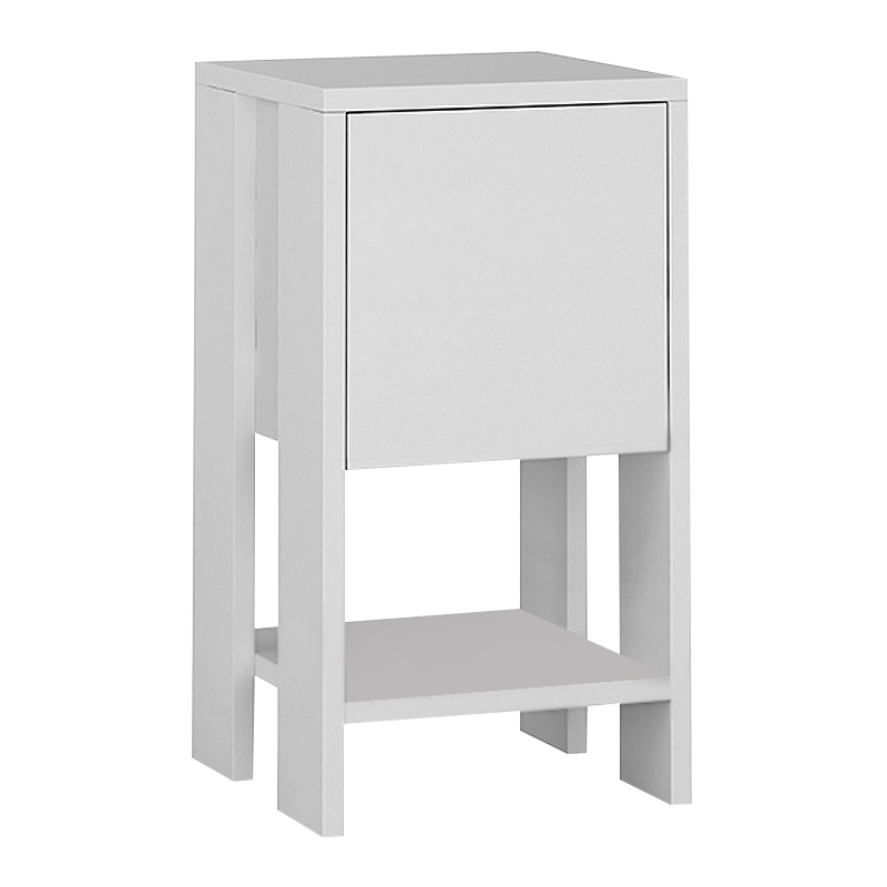 Ema Megapap melamine night-stand in white color 30x30x55cm.