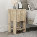 Κομοδίνο Ema Megapap χρώμα travertine 30x30x55εκ.