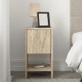 Κομοδίνο Ema Megapap χρώμα travertine 30x30x55εκ.