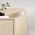Dotta Megapap wall mounted nighstand with LED light in light oak color 52x33.6x28cm.