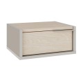 Κομοδίνο επιτοίχιο Eco Megapap χρώμα sandstone - light oak 40x33x18,5εκ.