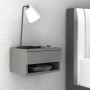 Mary Megapap melamine hanging bedside table in concrete grey color 40x30x23cm.