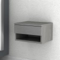 Mary Megapap melamine hanging bedside table in concrete grey color 40x30x23cm.