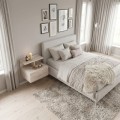 Mislina Megapap melamine wall nightstand in travertine color 40x33,2x32cm.