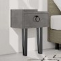 Sponge Megapap melamine wall night-stand in retro grey color 40x24x51cm.