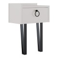 Sponge Megapap melamine wall night-stand in white color 40x24x51cm.