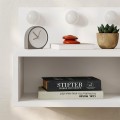 Treo Megapap wall mounted nighstand with LED light in white color 40x30x33.8cm.
