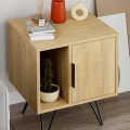 Glynn Megapap melamine night-stand in oak color 50,2x44,6x58cm.