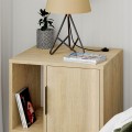 Glynn Megapap melamine night-stand in oak color 50,2x44,6x58cm.