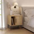 Κομοδίνο Glynn Megapap χρώμα saphhire oak 45x35x50εκ.