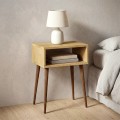 Gola Megapap melamine bedside table in sapphire oak color 45x30x58cm.