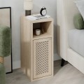 Κομοδίνο Inca Megapap χρώμα light oak 25,2x32x60εκ.