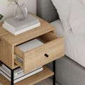 Lisa Megapap melamine nightstand in sapphire oak color 45x35x56cm.