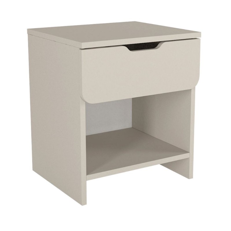 Mida Megapap melamine nightstand in sandstone color 45x40x52cm.