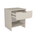 Mida Megapap melamine nightstand in sandstone color 45x40x52cm.