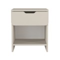 Mida Megapap melamine nightstand in sandstone color 45x40x52cm.