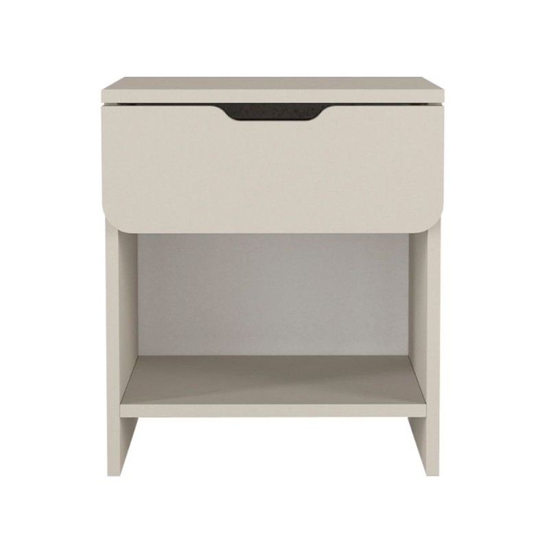 Mida Megapap melamine nightstand in sandstone color 45x40x52cm.