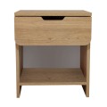 Κομοδίνο Mida Megapap χρώμα sepet oak 45x40x52εκ.