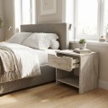 Mida Megapap melamine nightstand in travertine color 45x40x52cm.