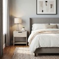 Mida Megapap melamine nightstand in travertine color 45x40x52cm.