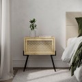 Naive Megapap melamine night-stand in oak color 48x34x51cm.