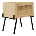 Naive Megapap melamine night-stand in oak color 48x34x51cm.