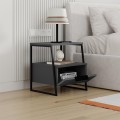 Pal Megapap melamine night-stand in anthracite color 45x40x50cm.