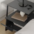 Pal Megapap melamine night-stand in anthracite color 45x40x50cm.