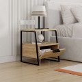 Pal Megapap melamine night-stand in oak color 45x40x50cm.