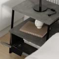 Pal Megapap melamine night-stand in retro grey color 45x40x50cm.