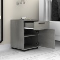 Veto Megapap melamine night stand in concrete grey color 40x39x57cm.