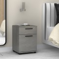 Veto Megapap melamine night stand in concrete grey color 40x39x57cm.
