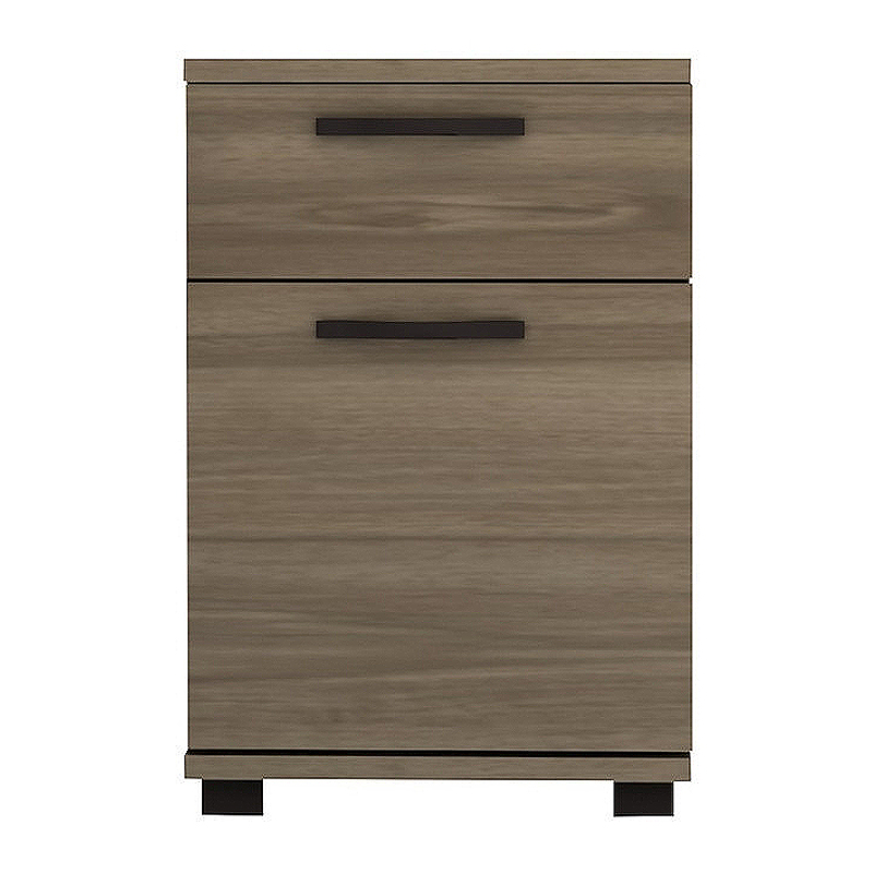 Veto Megapap melamine night stand in walnut color 40x39x57cm.