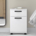 Veto Megapap melamine night stand in white color 40x39x57cm.