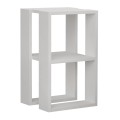 Lonie Megapap melamine nightstand - side table in white color 34x30x55cm.