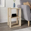 Lonie Megapap melamine nightstand - side table in travertine color 34x30x55cm.