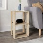 Lonie Megapap melamine nightstand - side table in travertine color 34x30x55cm.