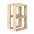 Lonie Megapap melamine nightstand - side table in travertine color 34x30x55cm.