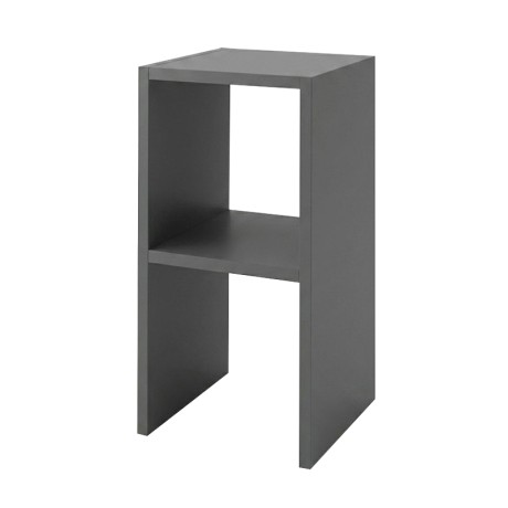 Smile Megapap melamine nightstand - side table in anthracite color 30x30x60cm.