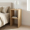 Smile Megapap melamine nightstand - side table in oak color 30x30x60cm.