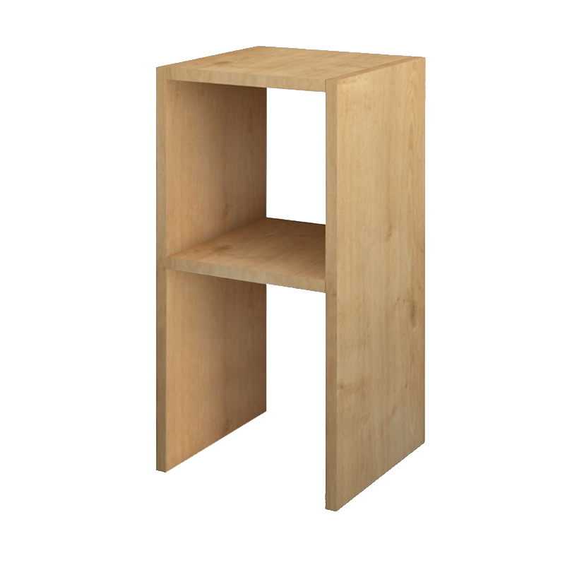 Smile Megapap melamine nightstand - side table in oak color 30x30x60cm.
