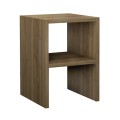 Smile Megapap melamine nightstand - side table in walnut color 30x30x40cm.