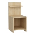 Ulman Megapap melamine nightstand in sapphire oak color 35x37x72cm.