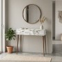 Alis Megapap melamine sideboard in white marble effect color 110x29x88cm.