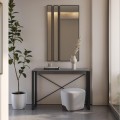 Archie Megapap melamine concole in grey retro - black color 110x35x75cm.