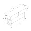 Κονσόλα Aron Megapap χρώμα atlantic pine 138,8x41x75,7εκ.