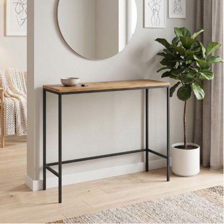 Canva Megapap metal - melamine sideboard in atlantic pine color 100x30x80cm.