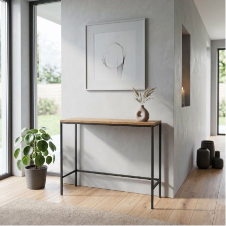 Canva Megapap metal - melamine sideboard in atlantic pine color 100x30x80cm.