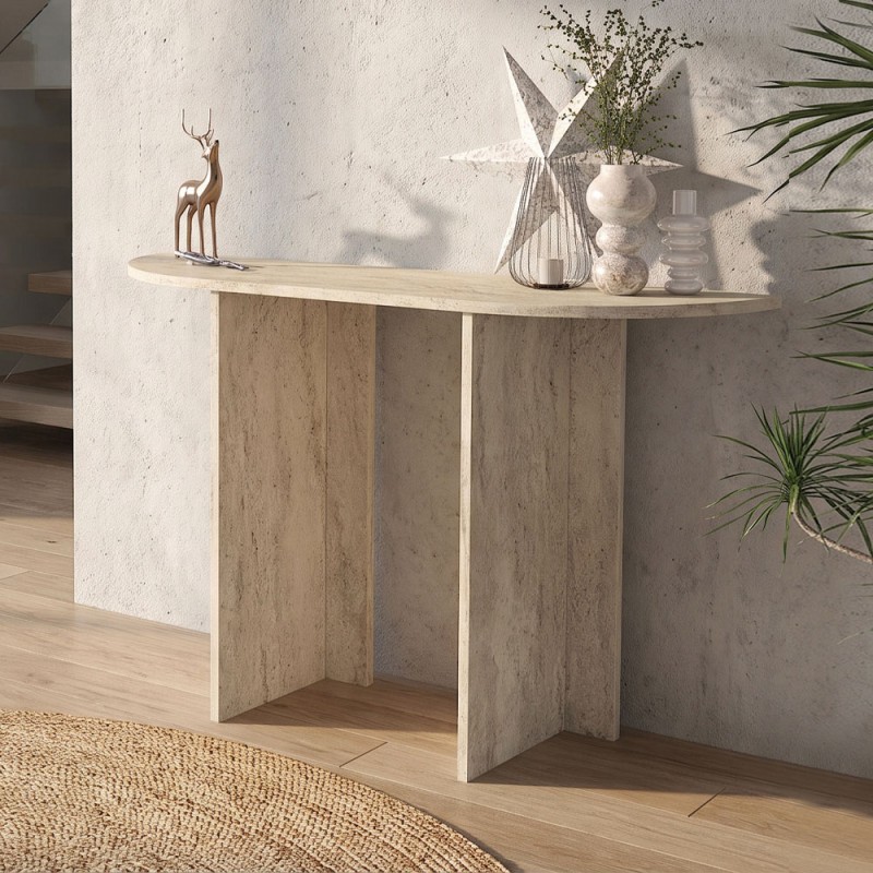 Cortado Megapap melamine dresser in travertine color 120x35x75cm.
